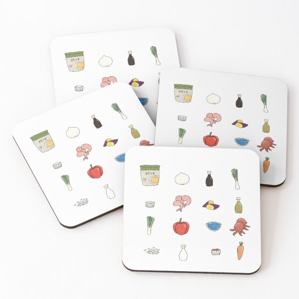 Item preview, Food Ingredients Sticker Pack 2 for Seafood Pancake or Hameul Pajeon designed and sold by beanming.