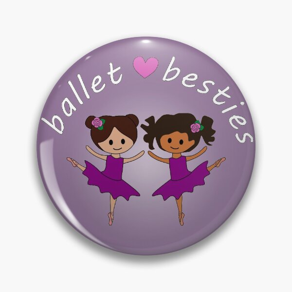 Item preview, Ballet Besties - Girls in Purple Tutus designed and sold by nutmegfairy.