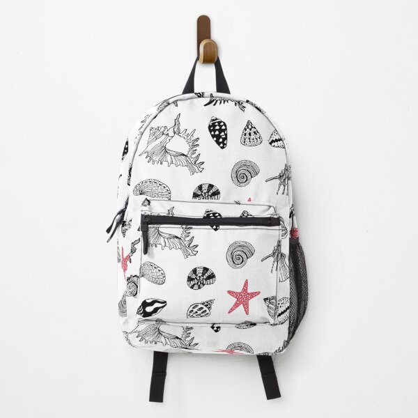 Item preview, Sea ink pattern with shells and a starfish designed and sold by Cat Print.