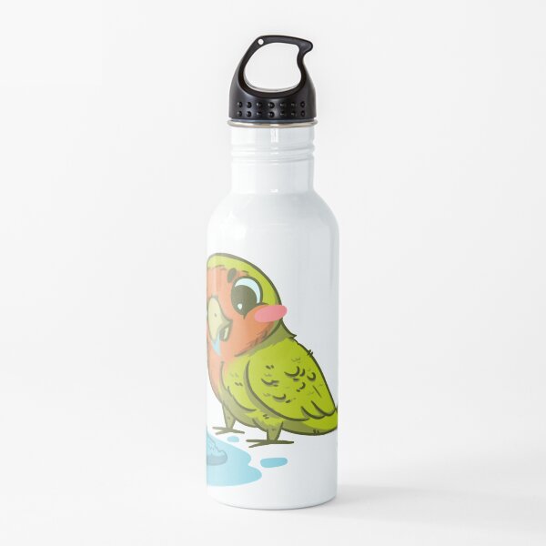 Lovebird Eating Ice Cream Water Bottle
