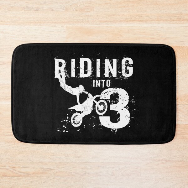 Item preview, Riding Into 3 Years Old 3rd Birthday Boy Dirt Bike Party graphic designed and sold by Grabitees.