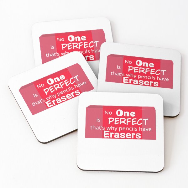 Item preview, No One is perfect that's why pencils have erasers- Quotes (Red) designed and sold by VtheArtist.