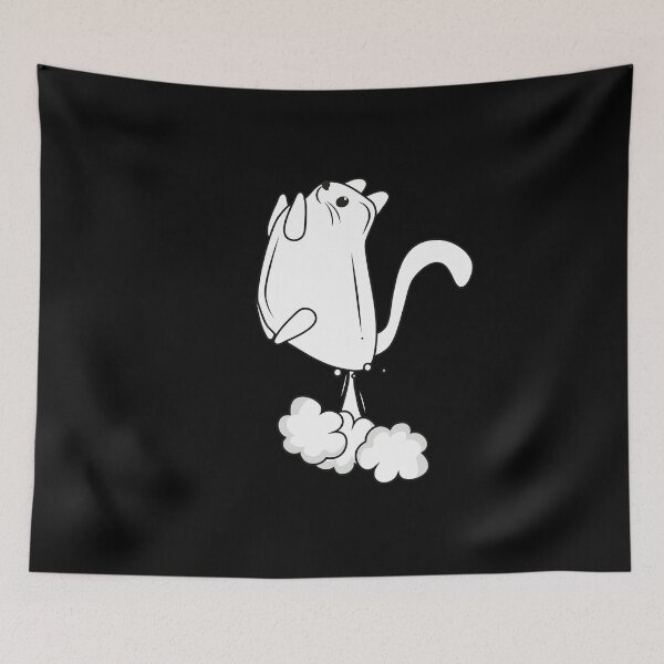Item preview, Cat farting illustration designed and sold by Illutino.