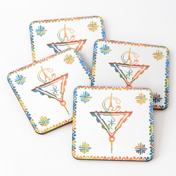 Item preview, Colorful Moroccan Inspiration - Fibula and Berber drawings designed and sold by RabiaDesigns.
