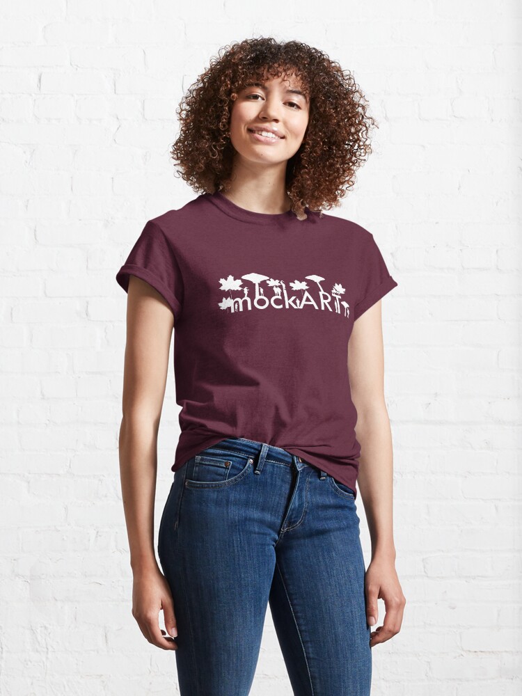 Thumbnail 4 of 7, Classic T-Shirt, mockART - Parklife (Light) designed and sold by mockART.