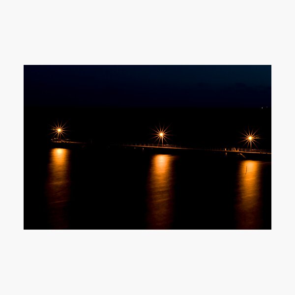 Item preview, Wool Bay jetty at night from the cliff top 2 designed and sold by paul erwin.