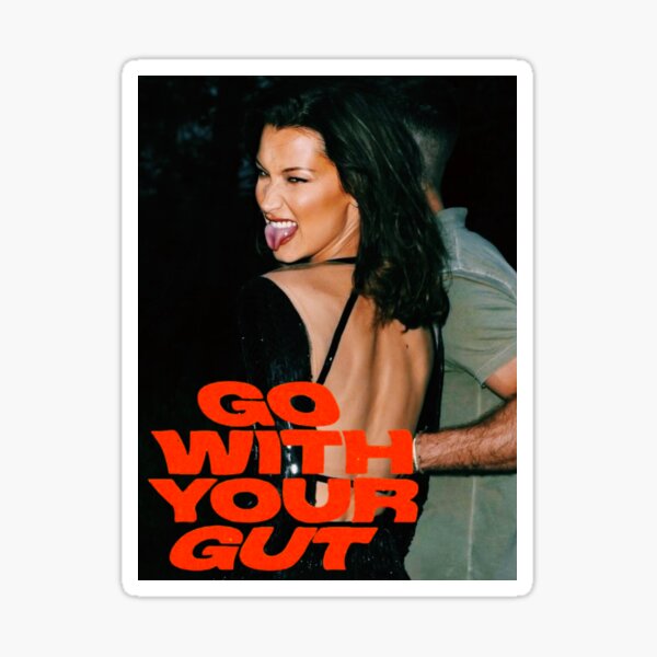 GO WITH YOUR GUT Sticker