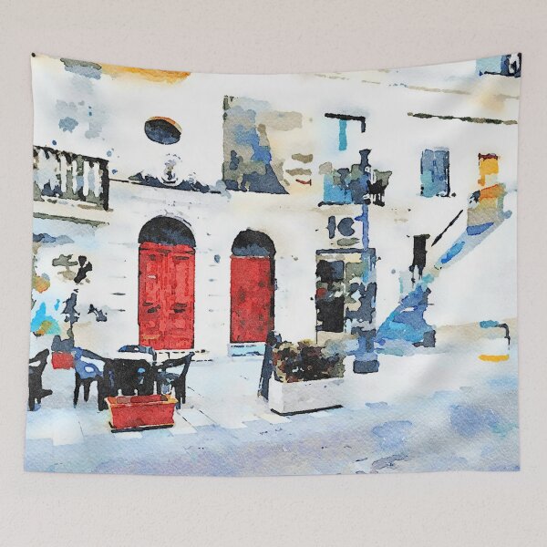 Item preview, Two red door designed and sold by Giuseppe Cocco.