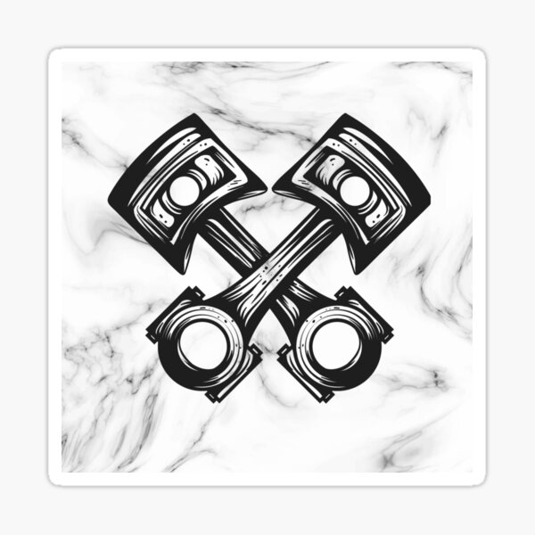 "Piston art" Sticker for Sale by shrid Redbubble