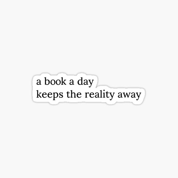 Item preview, a book a day keeps the reality away designed and sold by bellajewelll.