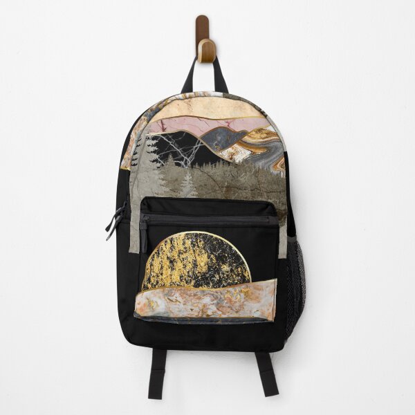 Item preview, Modern Natural Marble Golden Mountains Landscape designed and sold by MintaApparel.