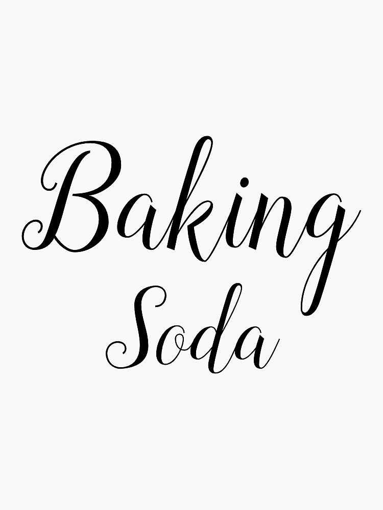 "Pantry Label Jar Baking Soda" Sticker by NameTheJar Redbubble