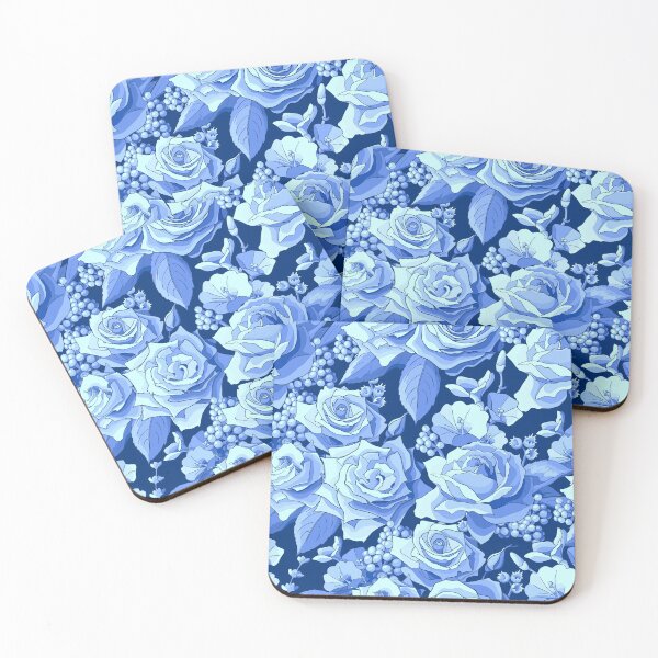 Item preview, Blue roses pattern. Floral background designed and sold by Sam2211.