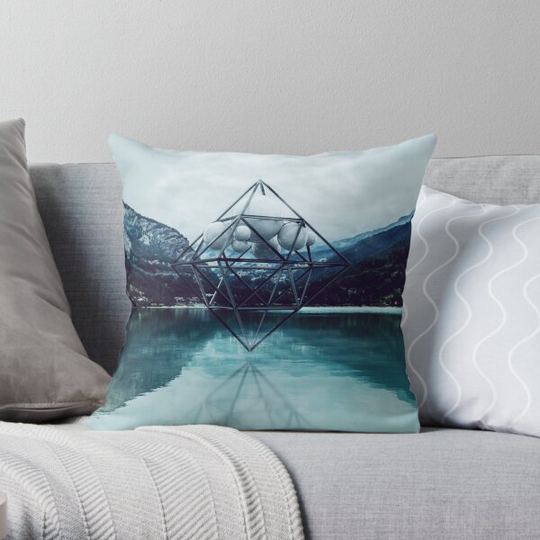 Above the lake Throw Pillow