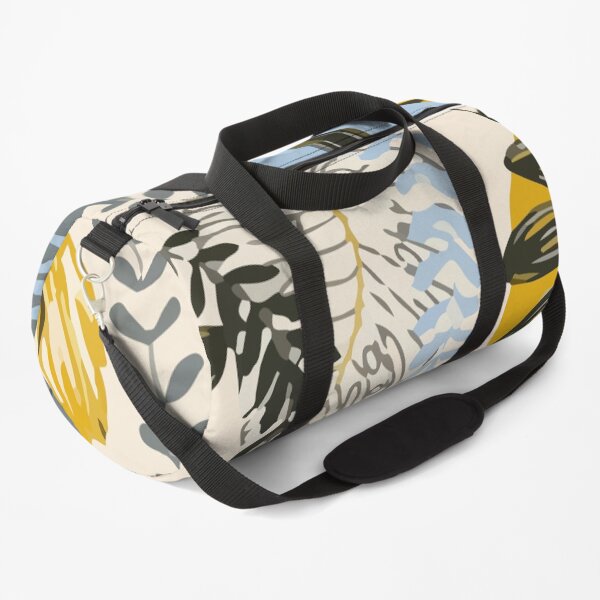 Seamless tropical pattern with abstraction plants leaves Duffle Bag