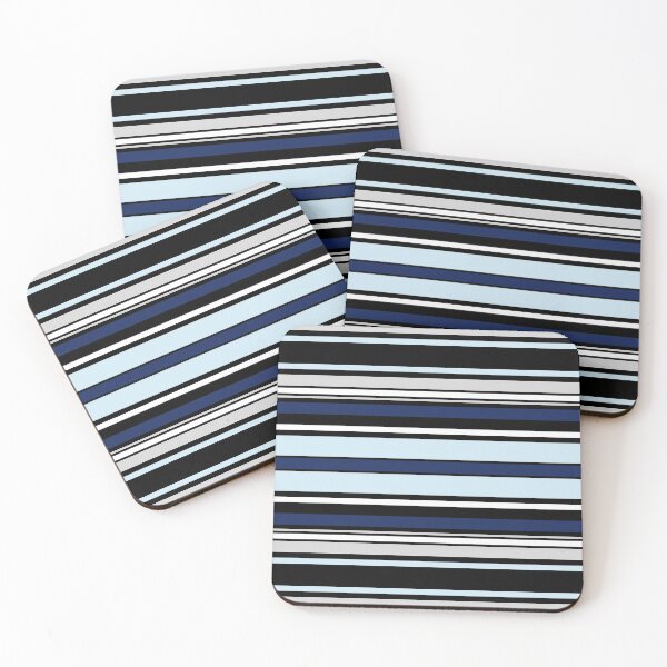 Item preview, Two Blues Horizontal Balanced Stripes designed and sold by weirdAffect.
