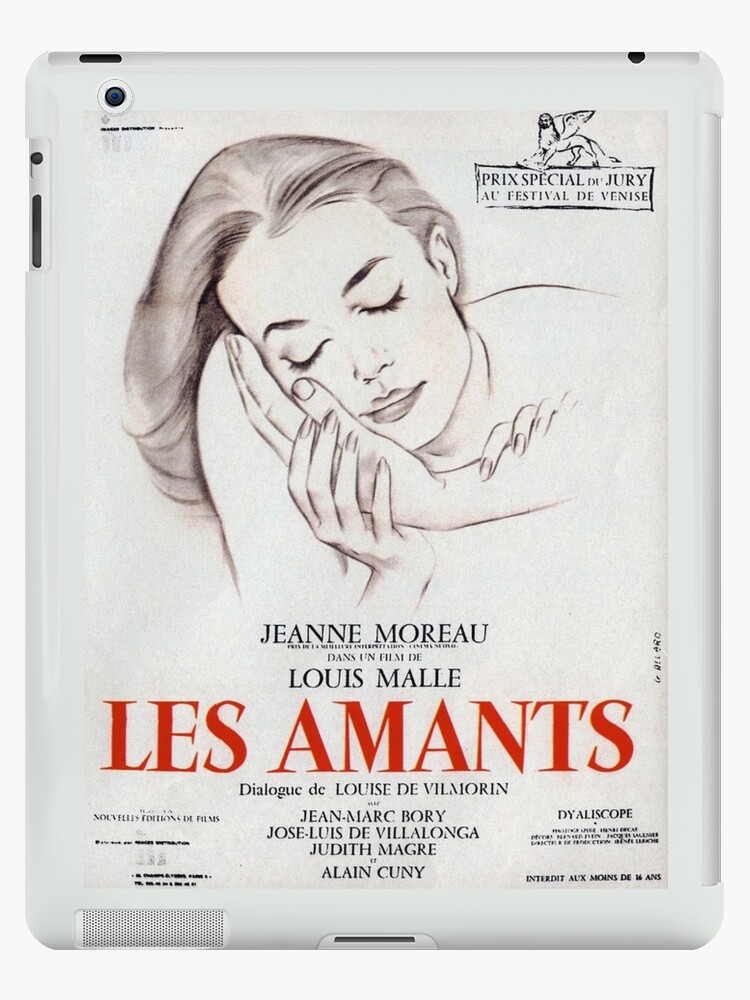 Les Amants (The Lovers) - Louis Malle - vintage French New Wave film  poster iPad Case & Skin for Sale by Angela Dell'Arte