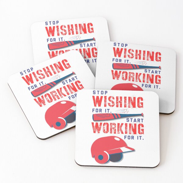 Item preview, Stop Wishing, Start Working Baseball designed and sold by Trio's Stuff.