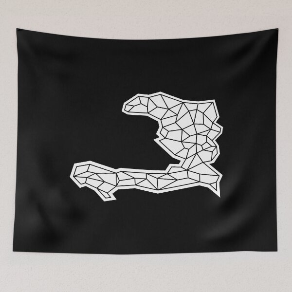 Item preview, Haiti Geometric Map designed and sold by makeitadmirable.