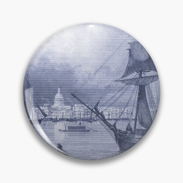 Item preview, Vintage Port of New Orleans Blue Toile designed and sold by AntiqueImages.