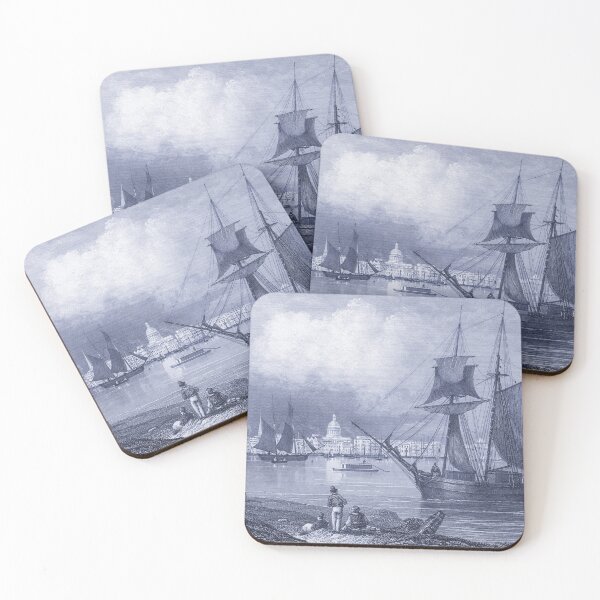 Item preview, Vintage Port of New Orleans Blue Toile designed and sold by AntiqueImages.