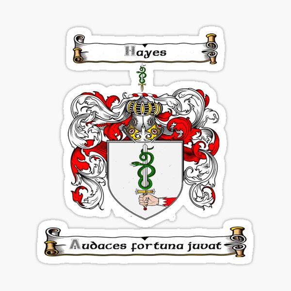 Item preview, Hayes Family Crest and Motto designed and sold by Hibernia29.