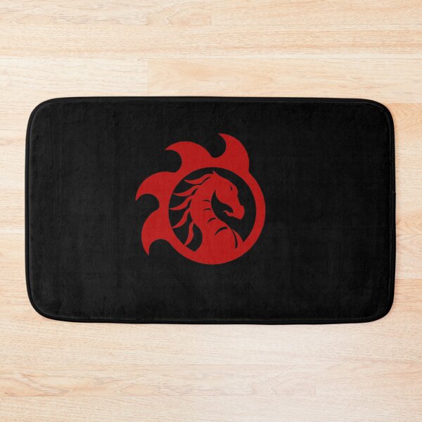 Item preview, Red dragon on black background designed and sold by Kinisis.