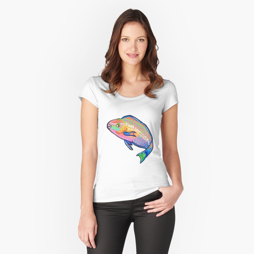 Item preview, Fitted Scoop T-Shirt designed and sold by thefroglesbian.