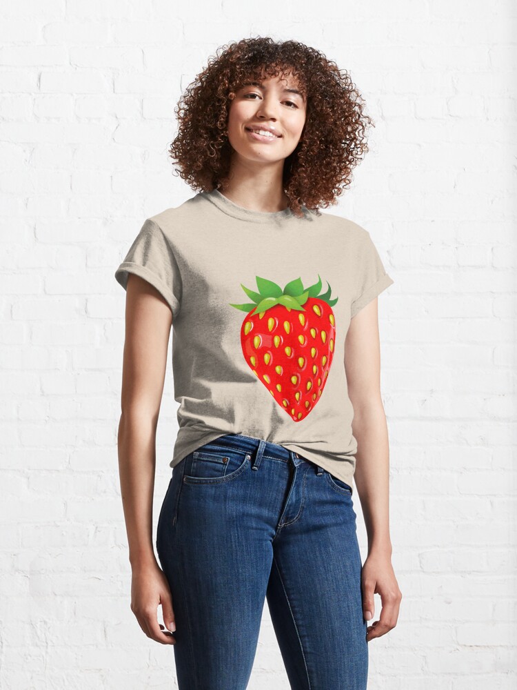 strawberry shirt in the sunshine