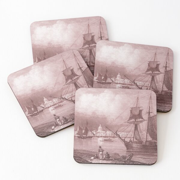 Item preview, Copy of Vintage Port of New Orleans Red Toile designed and sold by AntiqueImages.
