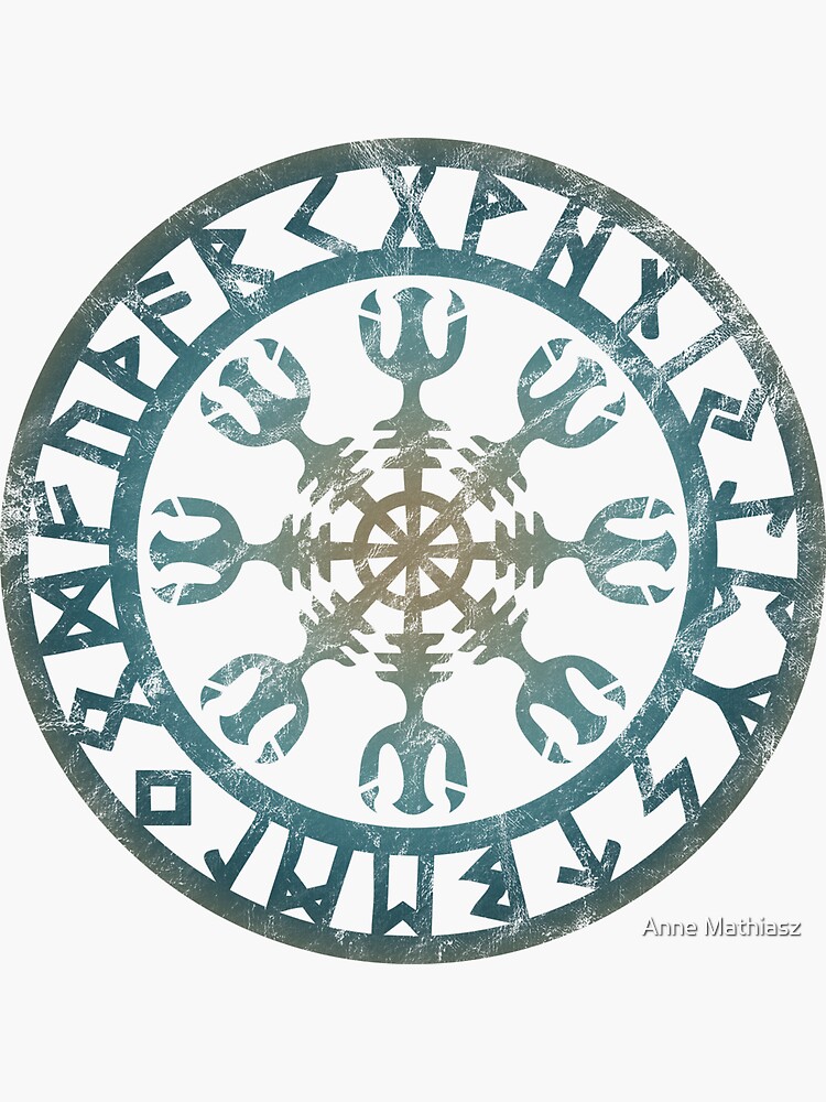 Aegishjalmr Viking Helm Of Awe Terror Protection Norse Rune