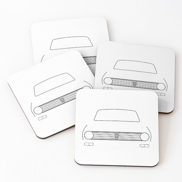 Item preview, Austin Maxi 1970s classic car black outline graphic designed and sold by soitwouldseem.