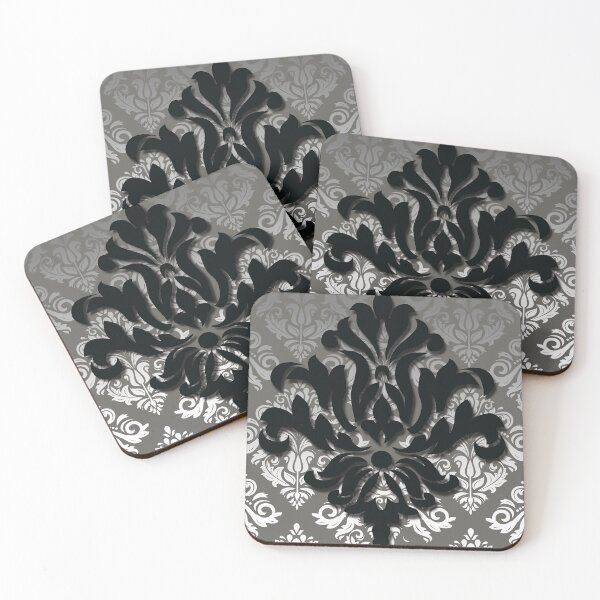 Item preview, Silver Damask designed and sold by DinaMurad.