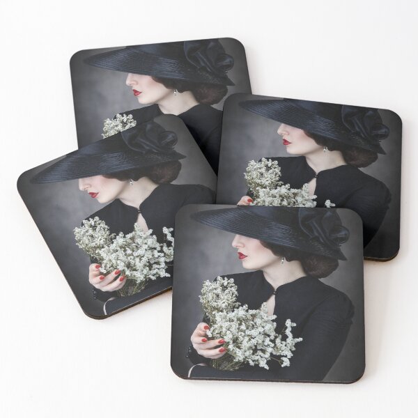 Item preview, Black widow with flowers and hat II designed and sold by LaEsmeralda.