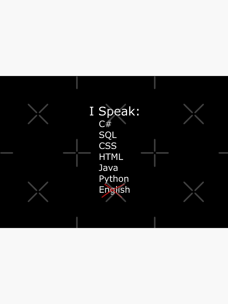 Thumbnail 6 of 6, Bath Mat, I only speak C sharp, sql, css, html, java, python designed and sold by catnamedtiffany.