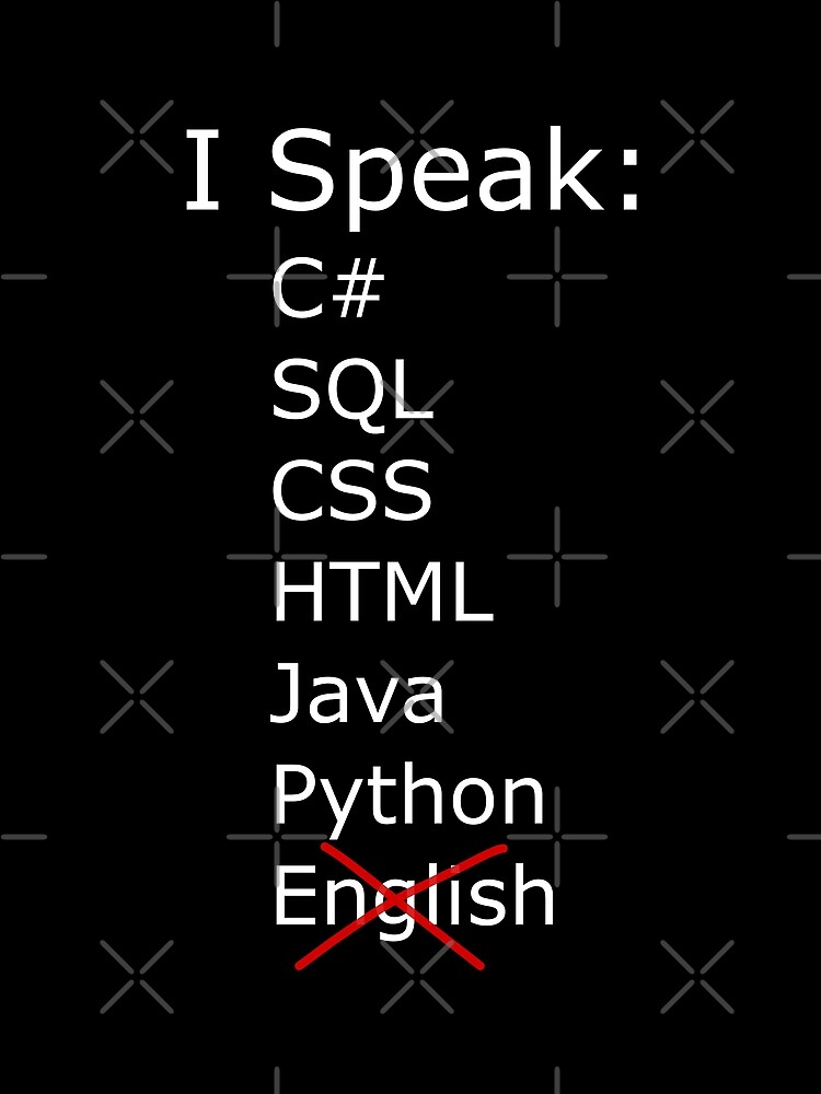 Thumbnail 3 of 3, Scarf, I only speak C sharp, sql, css, html, java, python designed and sold by catnamedtiffany.