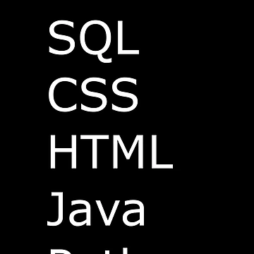 Artwork thumbnail, I only speak C sharp, sql, css, html, java, python by catnamedtiffany