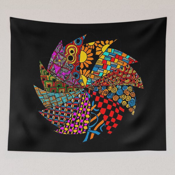 Item preview, Colourful zentangle  Spinner designed and sold by NatanDesigns.