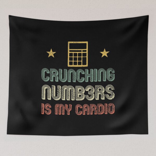 Item preview, Crunching Numbers Cardio Accounting Accountant Gift designed and sold by haselshirt.
