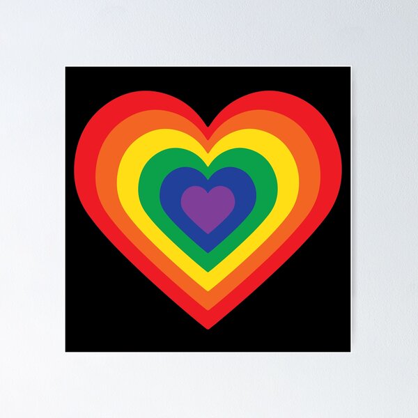 Item preview, Rainbow Heart designed and sold by drawbey.