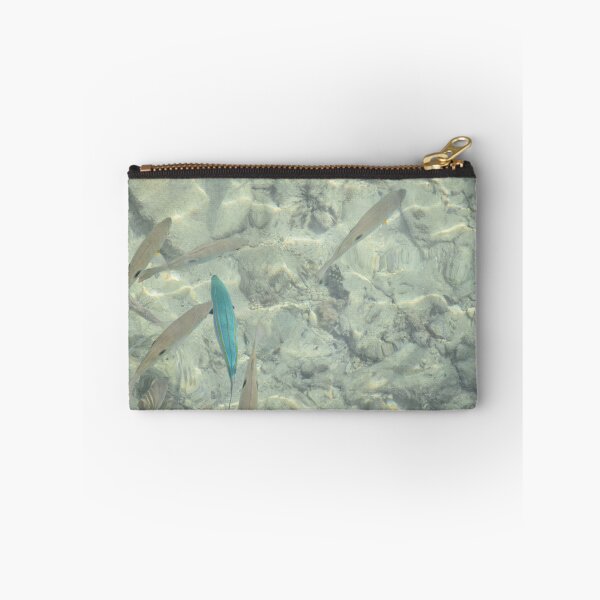 Item preview, Clear water with grey and blue fish designed and sold by Artlajf.