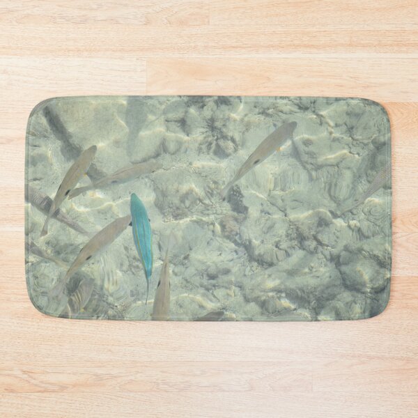 Item preview, Clear water with grey and blue fish designed and sold by Artlajf.