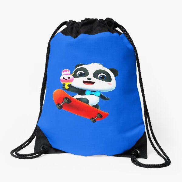 Kiki and Miumiu ♡ panda loves ice cream Drawstring Bag