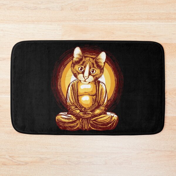 Item preview, Sitting Buddha Cat Meditating designed and sold by Delightfully Cynical.
