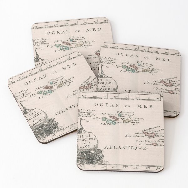 Item preview, Vintage Map of The Azores Islands (1682) designed and sold by BravuraMedia.