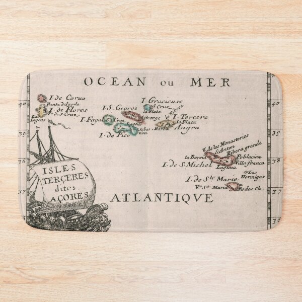 Item preview, Vintage Map of The Azores Islands (1682) designed and sold by BravuraMedia.