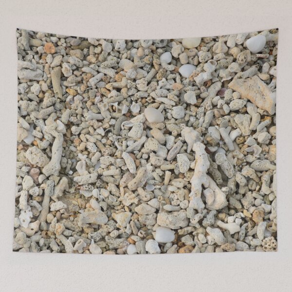 Item preview, Shells and corals on a sandy beach  designed and sold by Artlajf.