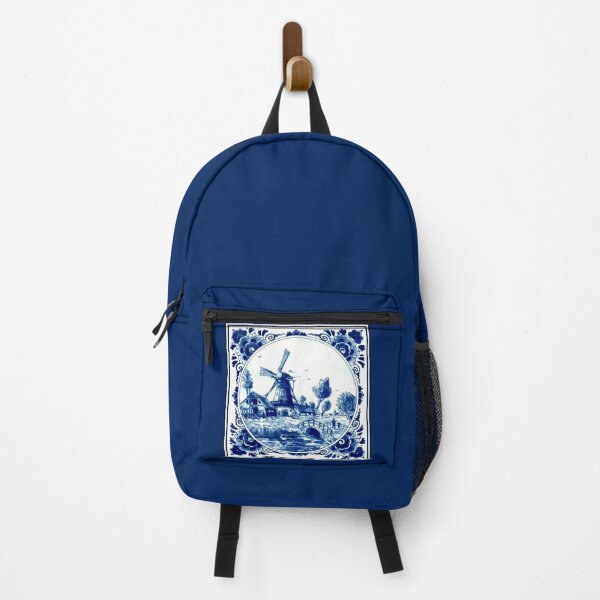Item preview,  DUTCH BLUE DELFT : Vintage Windmill and Bridge Print designed and sold by posterbobs.
