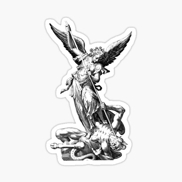 san miguel arcangel Sticker for Sale by 7ARCHANGELS