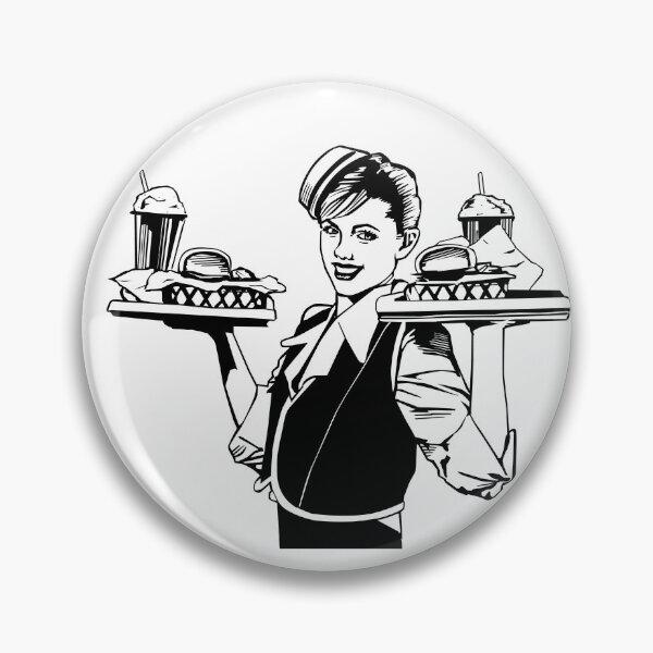 Item preview, 50s diner waitress designed and sold by Pennycoolcat.
